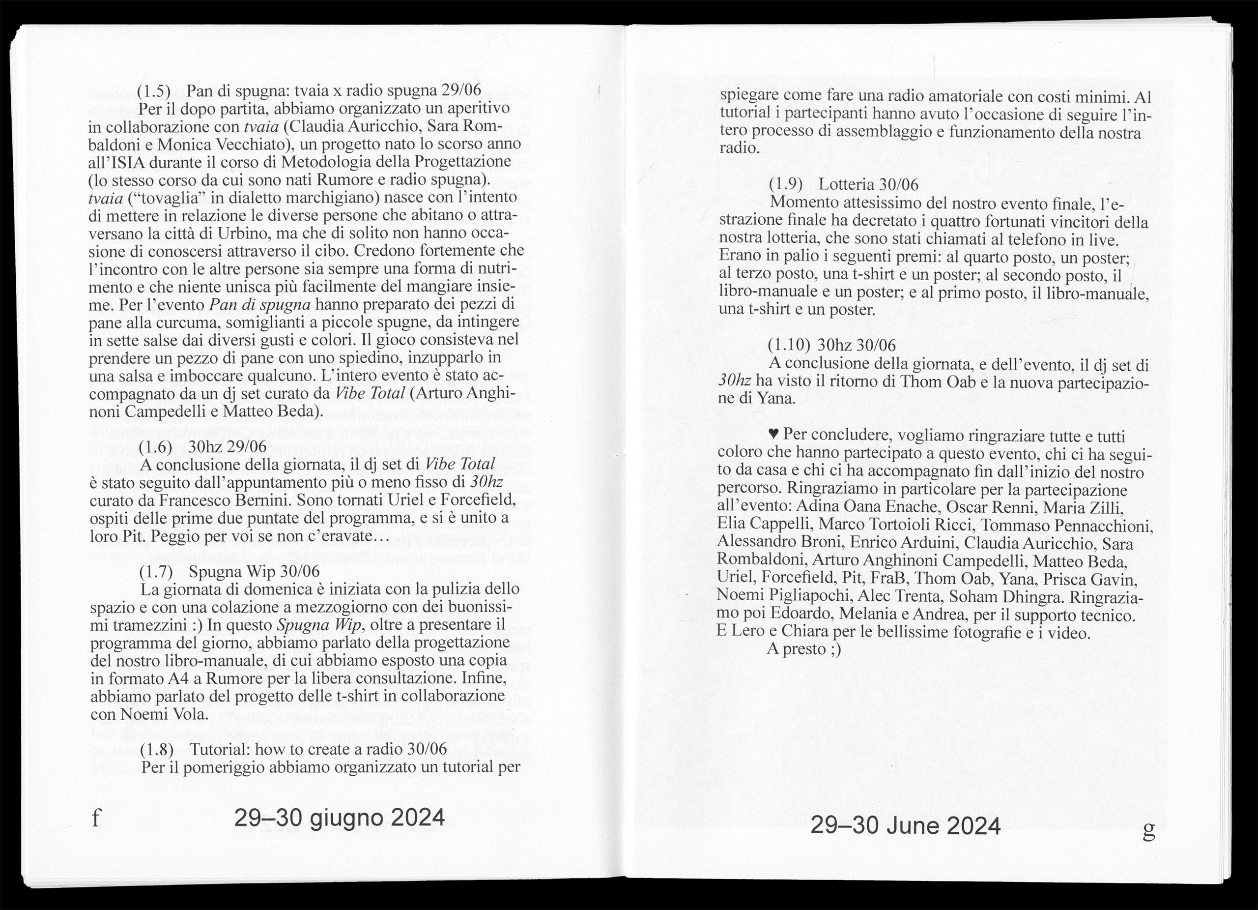 radio spugna, the manual