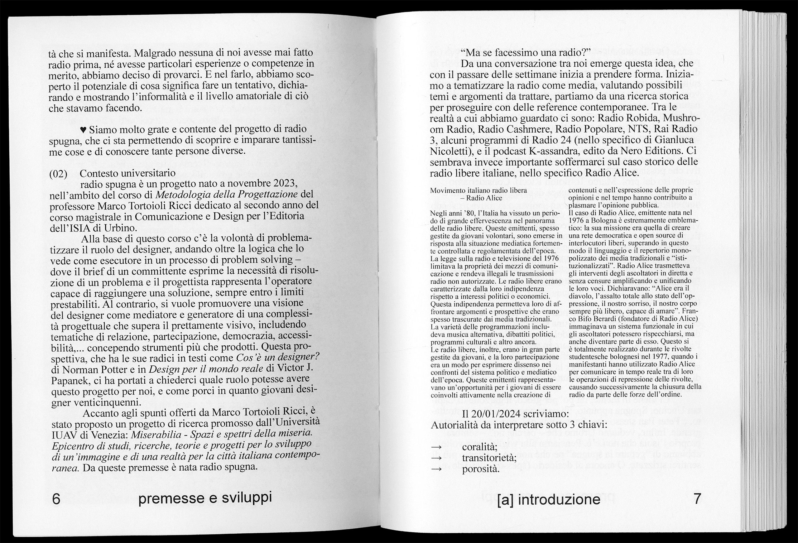 radio spugna, the manual