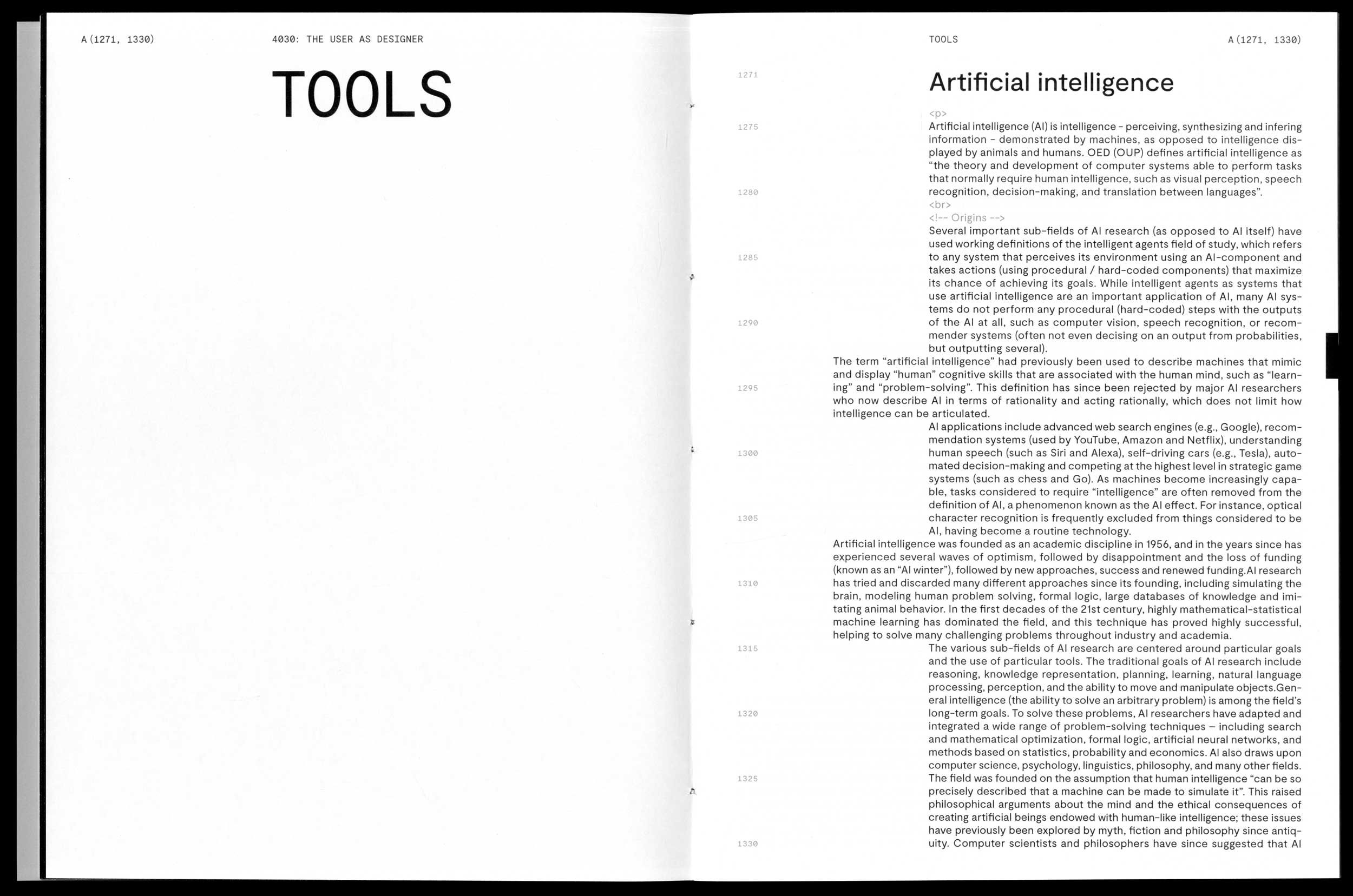 4030. The User as Designer