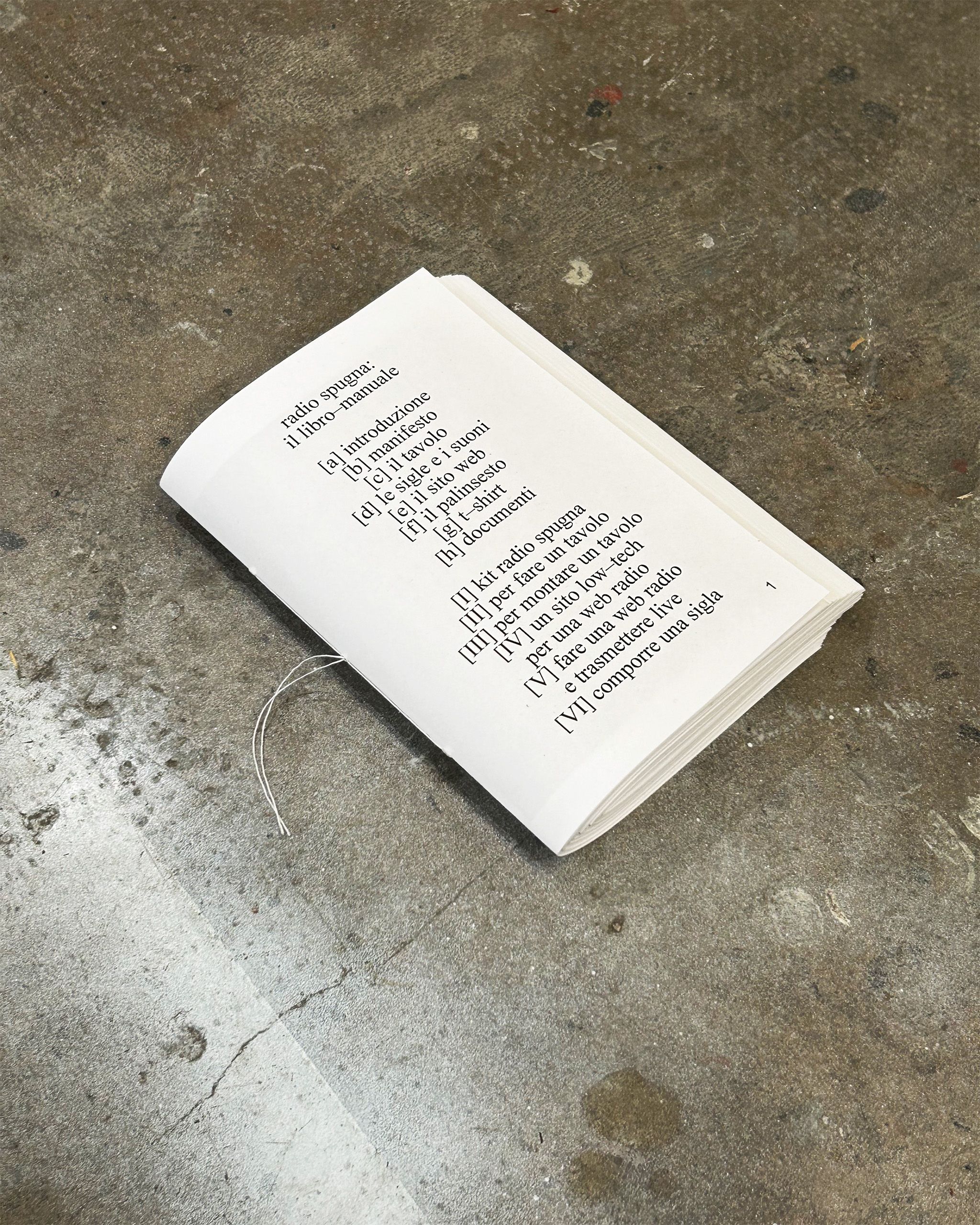 radio spugna, the manual